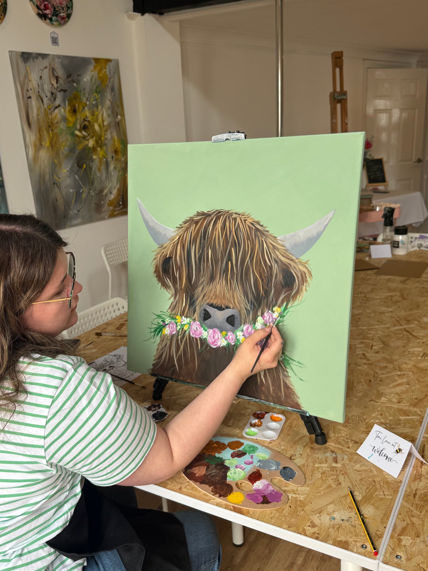 Highland Cow Painting Workshop 17th August.