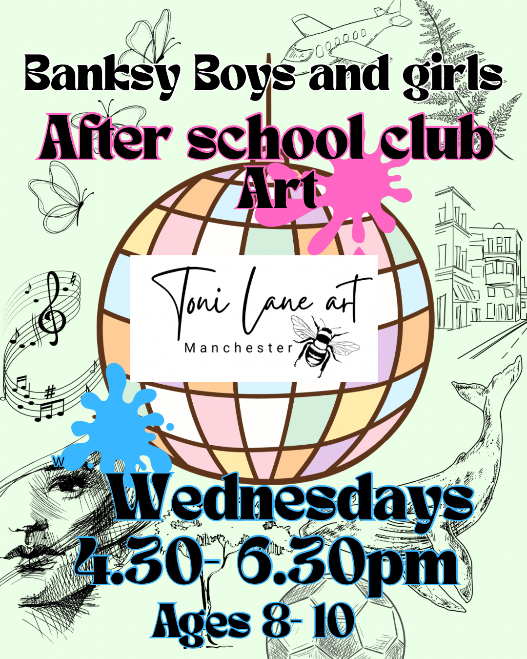 Banksy Boys and Girls After school club 8 - 10 year olds - Wednesdays Sep- Oct Term