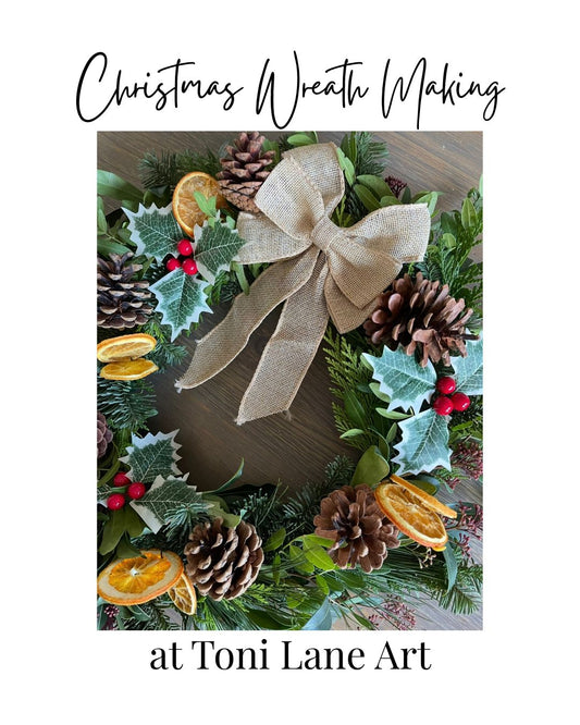 Traditional Christmas Wreath Making workshop.