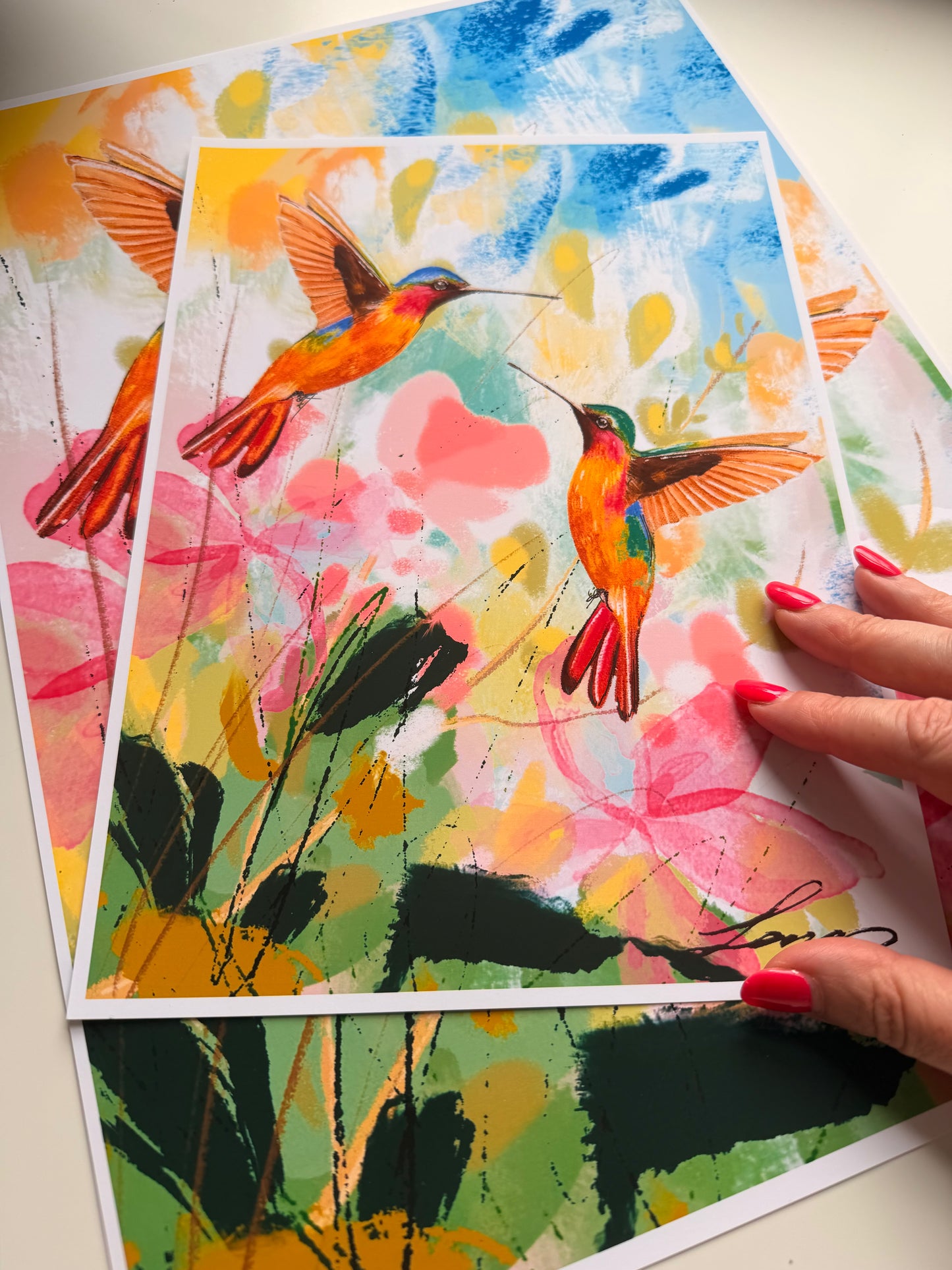 "Love and Light" Artwork print by Toni Lane