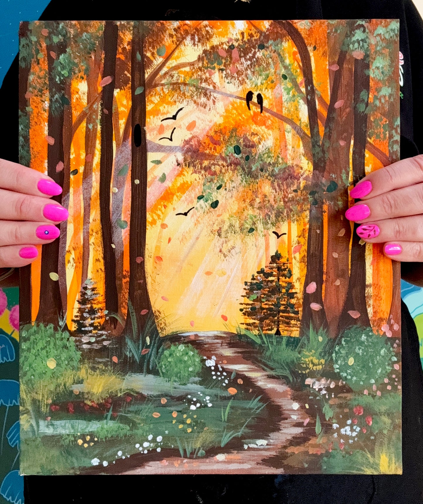 Woodland Walks Mini  painting workshop 2nd October.