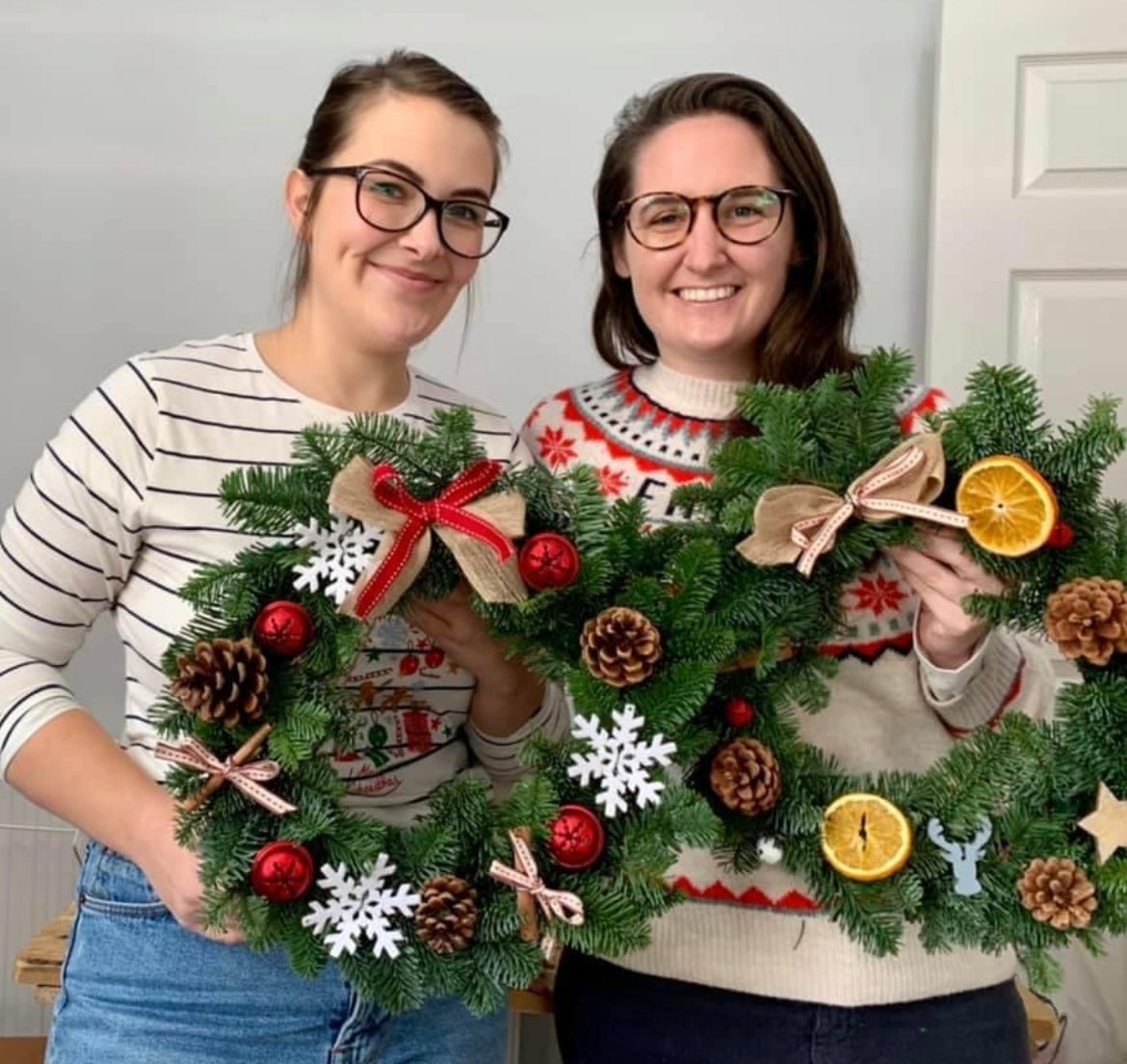 Traditional Christmas Wreath Making workshop.