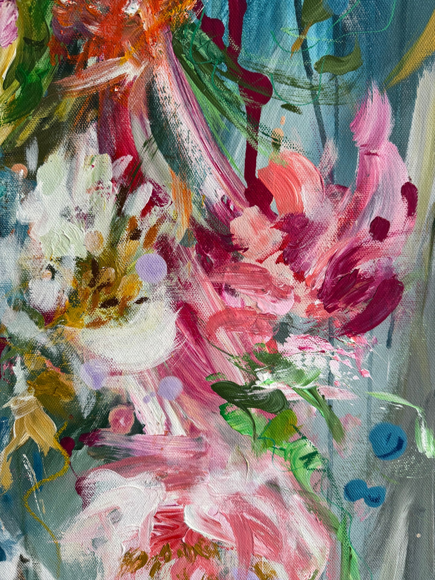 Abstract floral painting class for adults Sat 9th May
