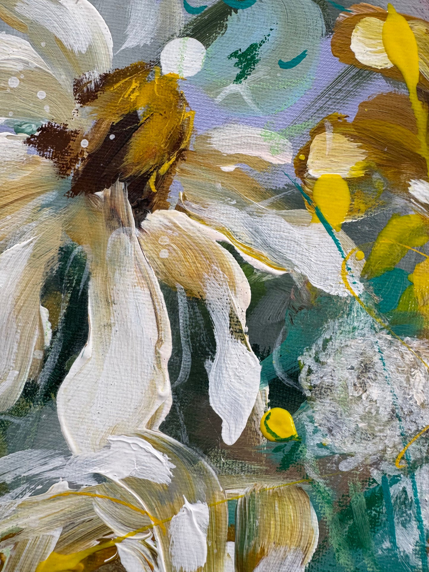 Abstract floral painting class for adults Sat 9th May