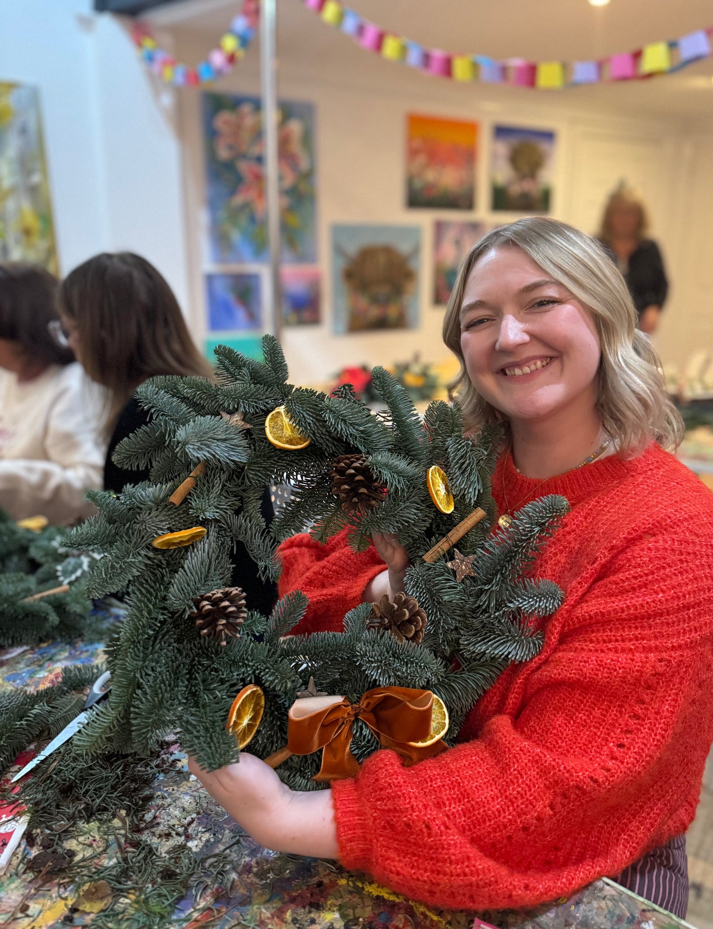 Traditional Christmas Wreath Making workshop with Toni