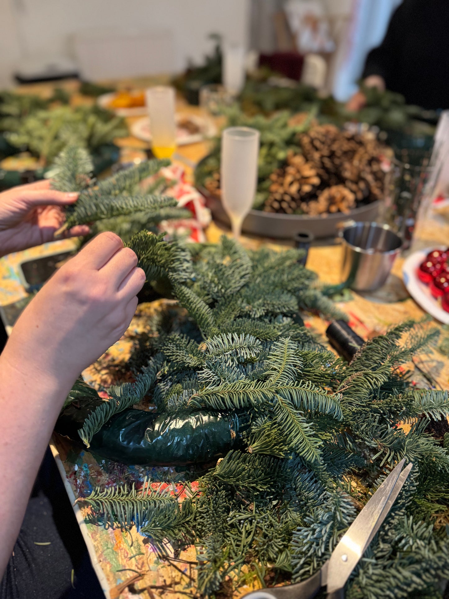 Traditional Christmas Wreath Making workshop with Toni