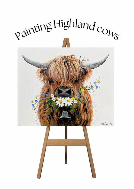 Highland Cow Painting Workshop 17th August.