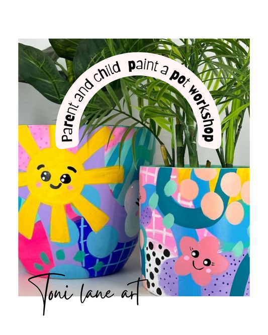 Adult and Child Pot painting 23rd November