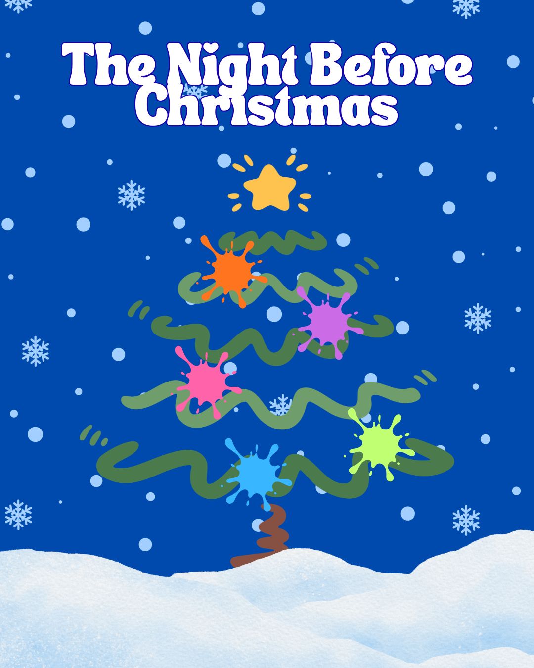 Wednesday 23rd December. The night before Christmas.  Christmas Art Day. Full day Holiday club.