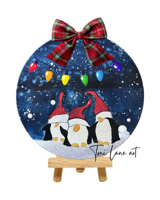 Snow globe painting class for kids Saturday 6th Dec