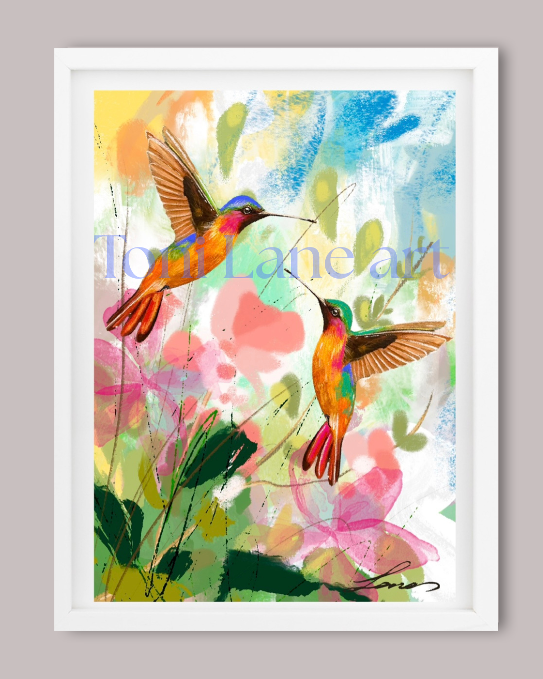 "Love and Light" Artwork print by Toni Lane