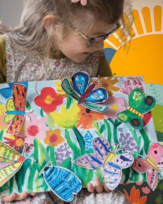 3D Butterfly Garden. Painting class for Kids, Sunday 1st March 2026